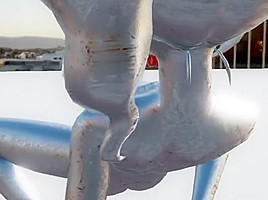 Nude statue of the sunset