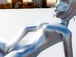 Nude statue of the sunset