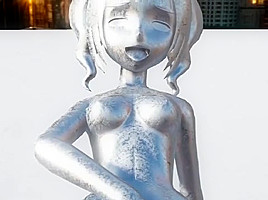 Nude statue of the sunset