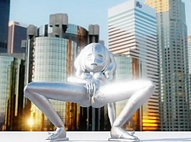 Nude statue of the sunset