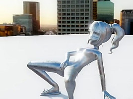 Nude statue of the sunset