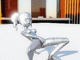 Nude statue of the sunset
