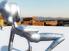 Nude statue of the sunset