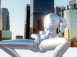 Nude statue of the sunset