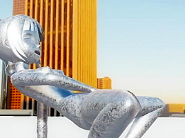 Nude statue of the sunset
