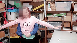 Officer makes april strip down to get her cavities well searched
