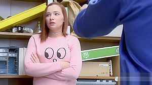 Officer makes april strip down to get her cavities well searched