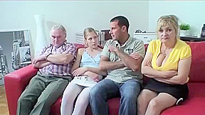Old And Young Foursome With Hot Granny