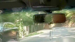 Old bitch gets nailed in the car by a stranger
