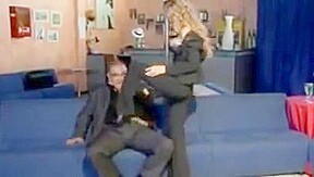 Old man fucks sexy blonde