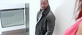 Omg! seduced sabrina enjoy swallowing big black cock cum