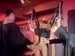 Once the chains and blindfold are removed from the