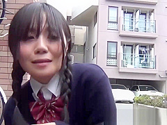 Outdoor asian upskirt