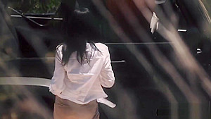 Outdoor sex with my GF while in Rome at the highway
