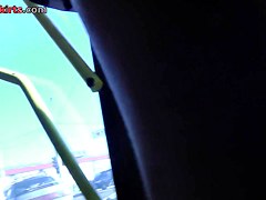 Outstanding ass only in this real upskirt in public