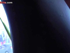 Outstanding ass only in this real upskirt in public