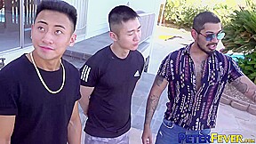 PETERFEVER Tattooed Latino Jon Darra Breeds Asian Hans Raw