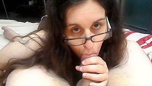 POV Lilly Wanks & Sucks Cock With Massive Cumshot