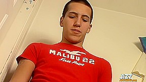Paolo wanks his 9 inch dick and swallows his creamy cum