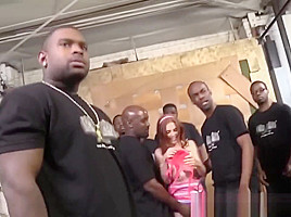 Penny Pax Sucks 13 Big Black Cocks