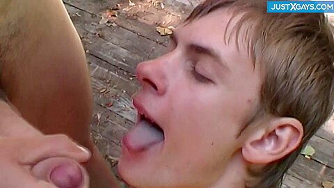 Peter Blows By The River Outdoor, Naked, Cum