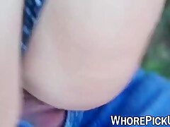 Picked Up Young Whore Fucked And Mouth Filled With Warm Jizz