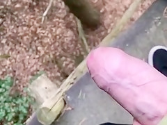 Pissing & jerking in the forest