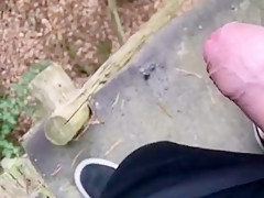 Pissing & jerking in the forest