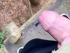 Pissing & jerking in the forest