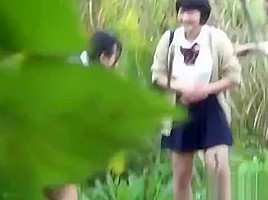 Pissing uniformed asian teens 18+