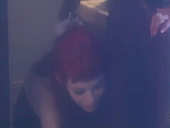 Possessed Blonde Lesbo Seduces The Redheaded Cutie And Bangs Her On Top Of The Bar