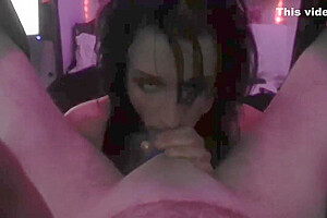 Pov Emo Ftm Fucktoy Gives Deepthroat Blowjob To Big Dick Step daddy In Sex Swing
