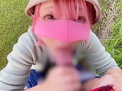 Pov Ver 白昼　公園て義理のにフェラ　口内発射　サーメン飲んてもらった