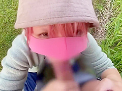 Pov Ver 白昼　公園て義理のにフェラ　口内発射　サーメン飲んてもらった