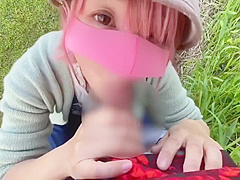Pov Ver 白昼　公園て義理のにフェラ　口内発射　サーメン飲んてもらった