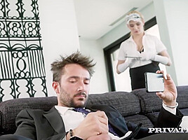 Presents - Hot Young Maid Pleases Her Masters Cock With Mia Navarro