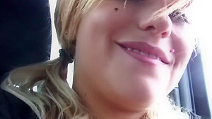 Pretty Blonde Dresses Up For A Hot Time