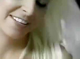 Pretty College Blonde Girlfriend Playing With A Toy