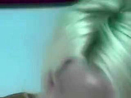 Pretty College Blonde Girlfriend Playing With A Toy