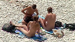Pretty Ladies Get Naked On The Beach