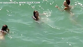 Pretty Ladies Get Naked On The Beach