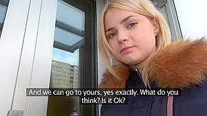 Public Agent Hot Blonde Gets A Mouthful Of Cum