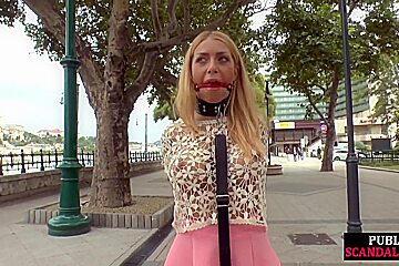 Public Butt Sex Bitch Mouthjizzed After Trio In Fron