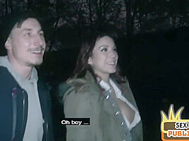 Public amateur throats cock in 69 sex outdoor with sex date