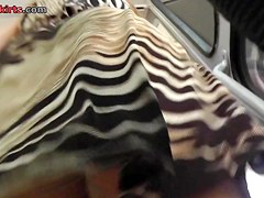 Public upskirts of the chick that lives not far away