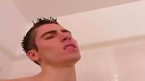 Raunchy Boys Blaine And Nathan Wet Shower Blowjob
