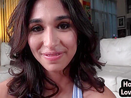 Real 21yo Hj Lover Spoils Pov Dick With Her Oiled Hands
