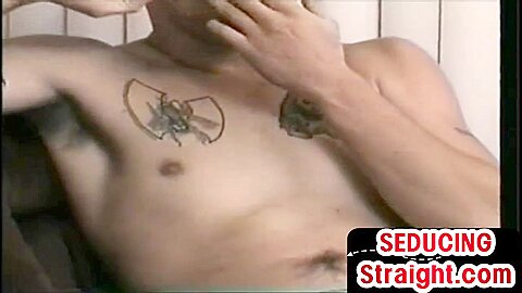 Real straight stud barebacked by gay neighbor at home