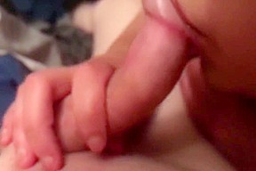 Red head sucking her boyfriends dick