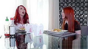 Redhead lesbians engage in really hot sex after switching bodies